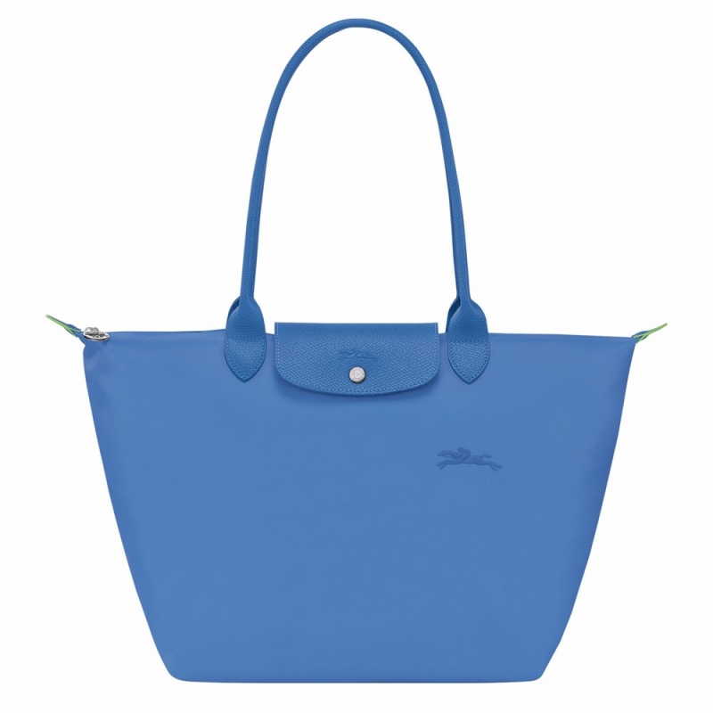 Blue Longchamp Le Pliage L Women's Shoulder Bags